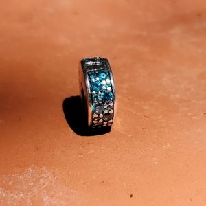 Pandora Turquoise Pave Clip